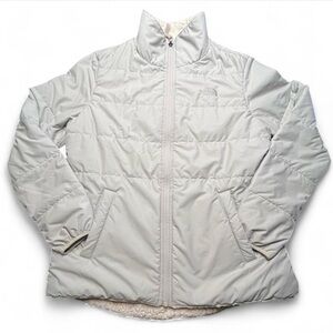 The North Face Light Gray Reversible Coat, L